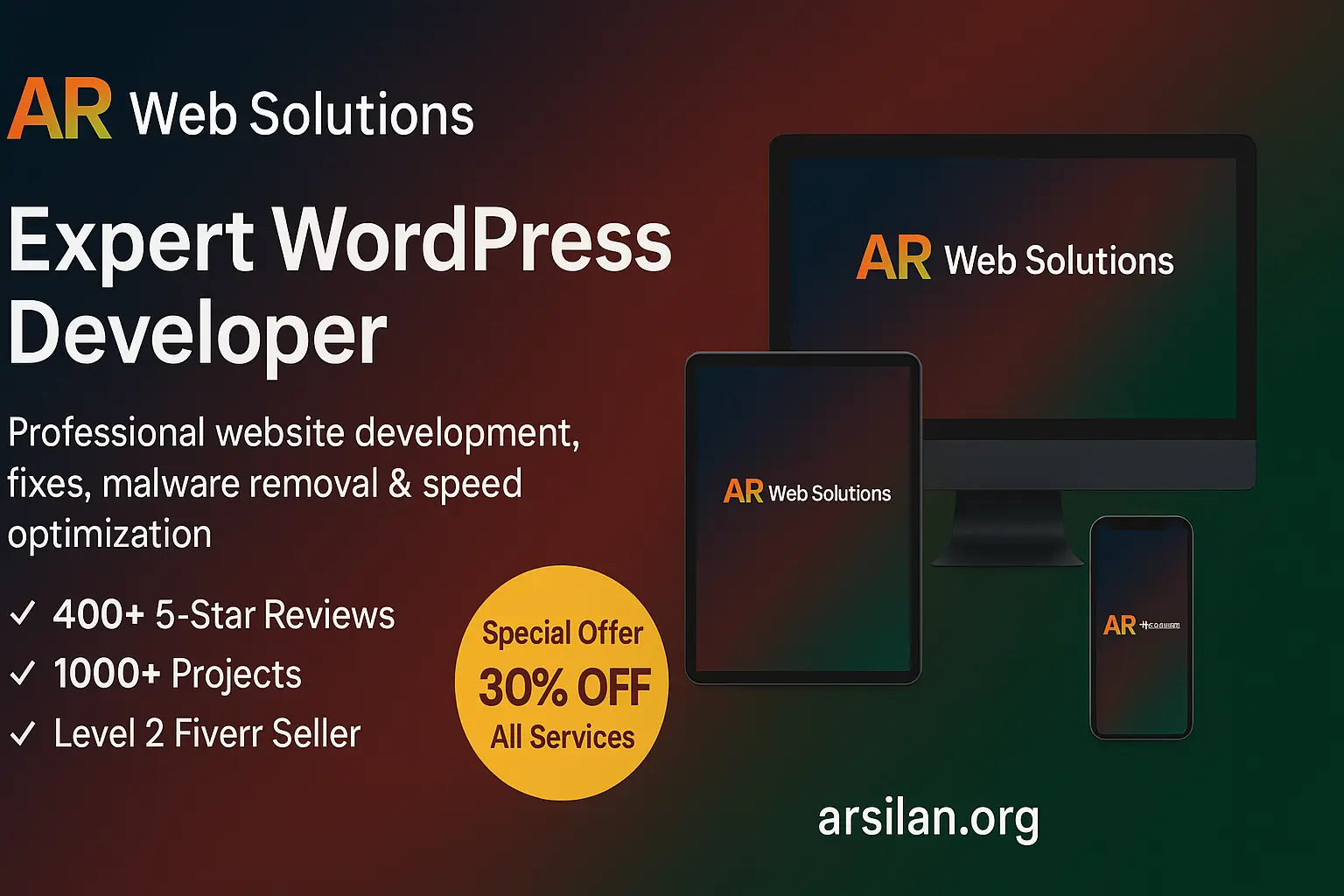 WordPress Fix & Speed Optimization Expert | AR Web Solutions